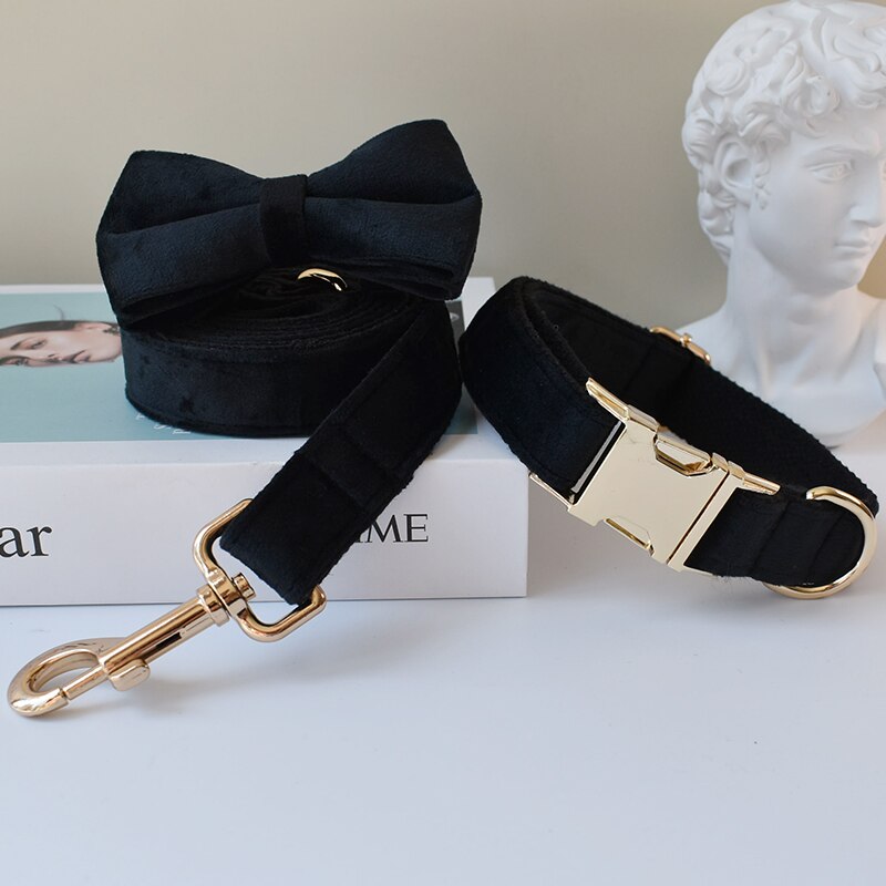 Leash Set with Collar and Bow