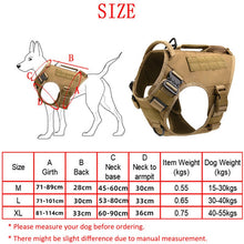 Lade das Bild in den Galerie-Viewer, Harness K9 Military Tactical Vest Chest Set
